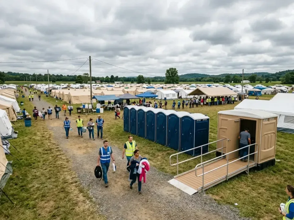 disaster-relief-camp-restrooms-010 — frequently asked questions, Dumpster & Portable Bathrooms Rental in Mason City, IL